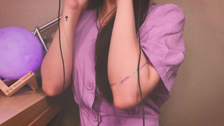 [Moon]ASMR韩国小姐姐耳边口腔音，舌音