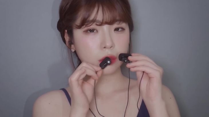 [좌우-구분]-인이어마이크-입소리│약간의-니블링│Mouth-sound–Mic-nibbling-팅글-ASMR